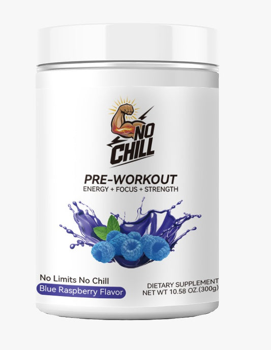 No chill pre-workout blue raspberry
